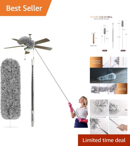 Extendable microfiber duster - extendable,