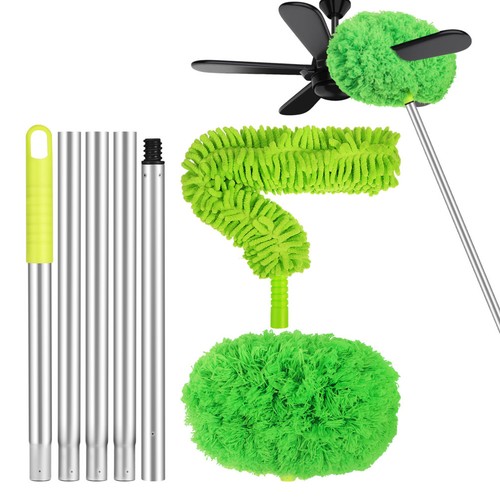Aluminum extendable fan duster - aluminum,