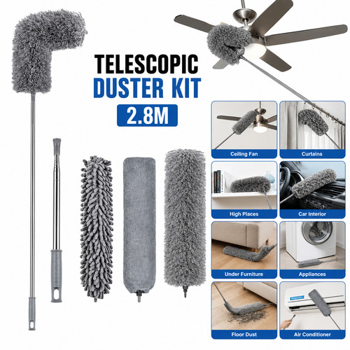 Extendable microfiber duster - microfiber,