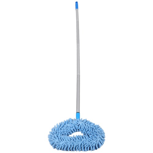 Blue reusable chenille fan - reusable,