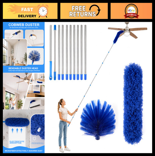 Extendable cobweb duster with - extendable,